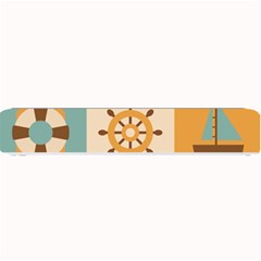 Nautical-elements-collection Small Bar Mat by Wav3s