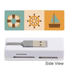 Nautical-elements-collection Memory Card Reader (stick) by Wav3s