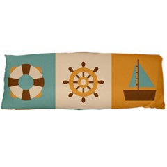 Nautical-elements-collection Body Pillow Case Dakimakura (two Sides) by Wav3s