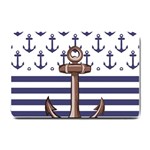 Anchor-background-design Small Doormat 24 x16  Door Mat