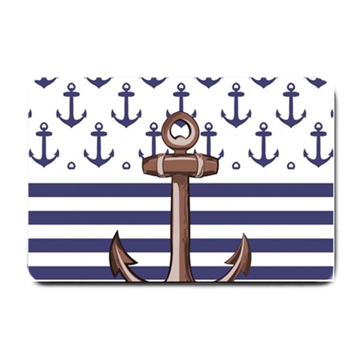 Anchor-background-design Small Doormat