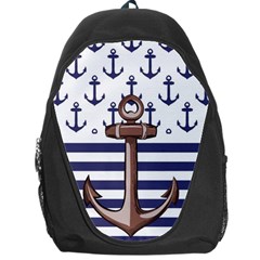 Anchor-background-design Backpack Bag by Wav3s