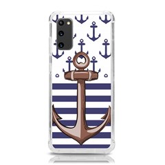 Anchor-background-design Samsung Galaxy S20 6 2 Inch Tpu Uv Case by Wav3s