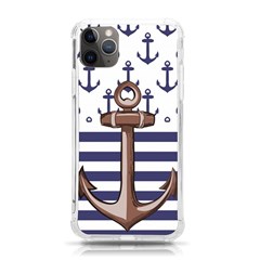 Anchor-background-design Iphone 11 Pro Max 6 5 Inch Tpu Uv Print Case by Wav3s