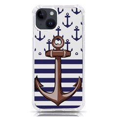 Anchor-background-design Iphone 14 Tpu Uv Print Case