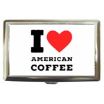 I love American coffee Cigarette Money Case Front