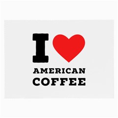 I Love American Coffee Large Glasses Cloth by ilovewhateva