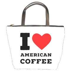 I Love American Coffee Bucket Bag by ilovewhateva