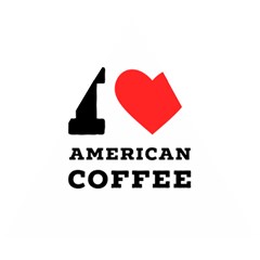 I Love American Coffee Wooden Puzzle Triangle by ilovewhateva