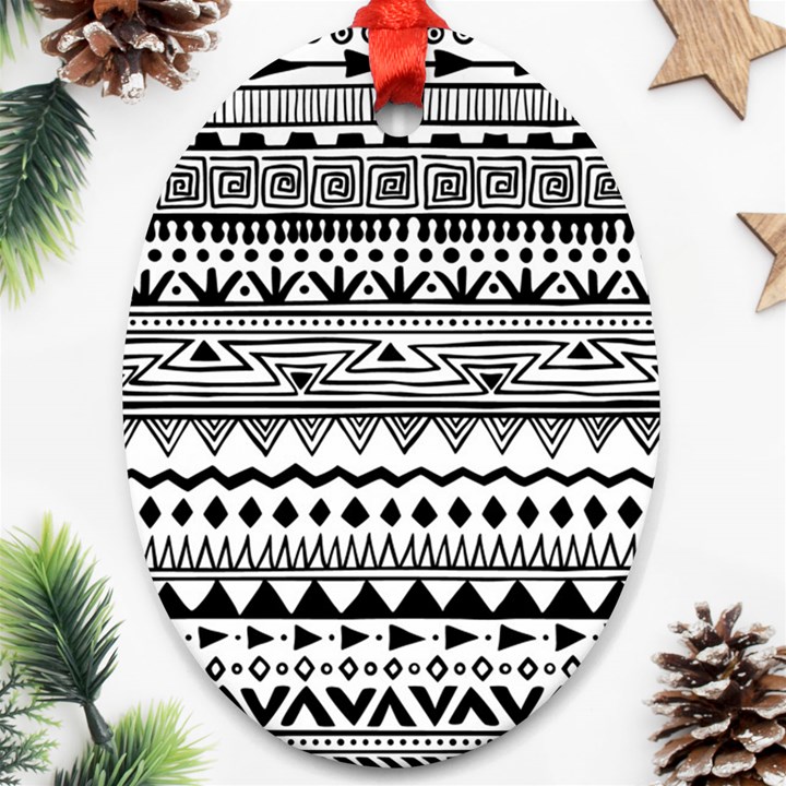 Boho-style-pattern Ornament (Oval)