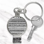 Boho-style-pattern Nail Clippers Key Chain Front