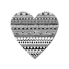 Boho-style-pattern Heart Magnet