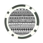 Boho-style-pattern Poker Chip Card Guard (10 pack) Front