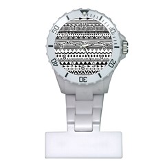 Boho-style-pattern Plastic Nurses Watch by Wav3s