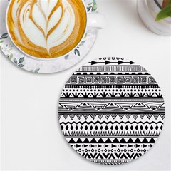 Boho-style-pattern Uv Print Round Tile Coaster by Wav3s