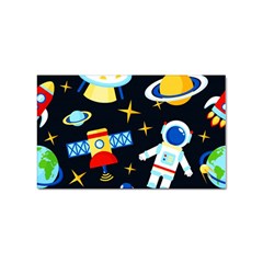 Space Seamless Pattern Sticker Rectangular (10 Pack)