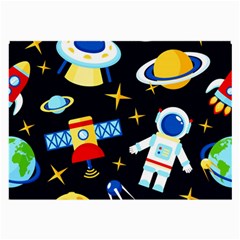 Space Seamless Pattern Large Glasses Cloth