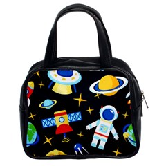 Space Seamless Pattern Classic Handbag (two Sides)