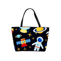 Space Seamless Pattern Classic Shoulder Handbag by Wav3s