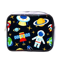 Space Seamless Pattern Mini Toiletries Bag (one Side)