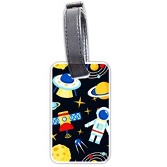 Space Seamless Pattern Luggage Tag (one Side) by Wav3s