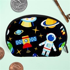 Space Seamless Pattern Accessory Pouch (large)