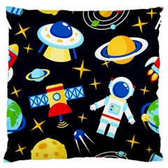 Space Seamless Pattern Standard Premium Plush Fleece Cushion Case (two Sides) by Wav3s