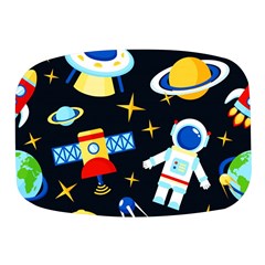 Space Seamless Pattern Mini Square Pill Box by Wav3s