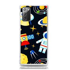 Space Seamless Pattern Samsung Galaxy Note 20 Tpu Uv Case by Wav3s