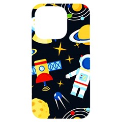 Space Seamless Pattern Iphone 14 Pro Black Uv Print Case