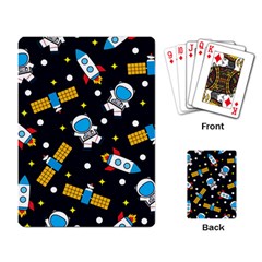 Seamless-adventure-space-vector-pattern-background Playing Cards Single Design (rectangle) by Wav3s