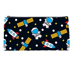 Seamless-adventure-space-vector-pattern-background Pencil Case by Wav3s