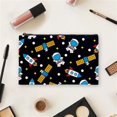 Seamless-adventure-space-vector-pattern-background Cosmetic Bag (medium) by Wav3s