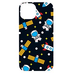 Seamless-adventure-space-vector-pattern-background Iphone 14 Black Uv Print Case