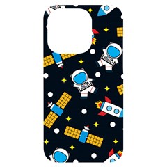 Seamless-adventure-space-vector-pattern-background Iphone 14 Pro Black Uv Print Case