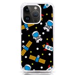 Seamless-adventure-space-vector-pattern-background iPhone 14 Pro TPU UV Print Case Front