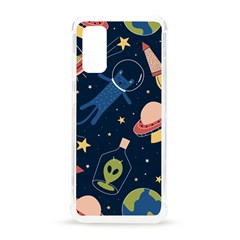 Seamless-pattern-with-funny-aliens-cat-galaxy Samsung Galaxy S20 6 2 Inch Tpu Uv Case by Wav3s