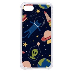 Seamless-pattern-with-funny-aliens-cat-galaxy Iphone Se by Wav3s