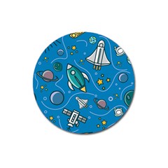 About-space-seamless-pattern Magnet 3  (round)