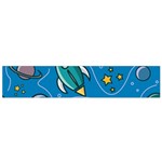 About-space-seamless-pattern Small Premium Plush Fleece Scarf Back