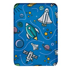 About-space-seamless-pattern Rectangular Glass Fridge Magnet (4 Pack)