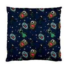 Monster-alien-pattern-seamless-background Standard Cushion Case (two Sides)