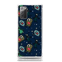 Monster-alien-pattern-seamless-background Samsung Galaxy Note 20 Tpu Uv Case by Wav3s