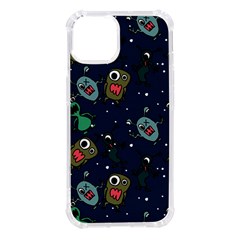 Monster-alien-pattern-seamless-background Iphone 14 Tpu Uv Print Case