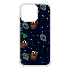 Monster-alien-pattern-seamless-background Iphone 13 Pro Tpu Uv Print Case