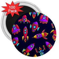 Space-patterns 3  Magnets (100 Pack)