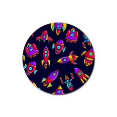 Space-patterns Rubber Coaster (round)