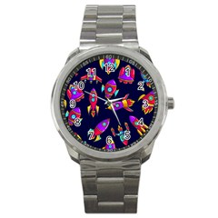 Space-patterns Sport Metal Watch