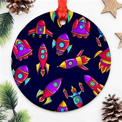 Space-patterns Round Ornament (two Sides)