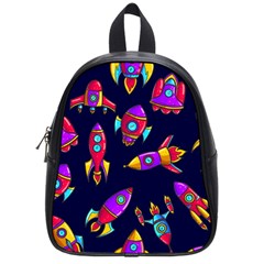 Space-patterns School Bag (small) by Wav3s